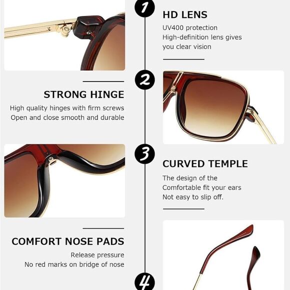Men’s Aviator Sunglasses - Picture 6 of 6
